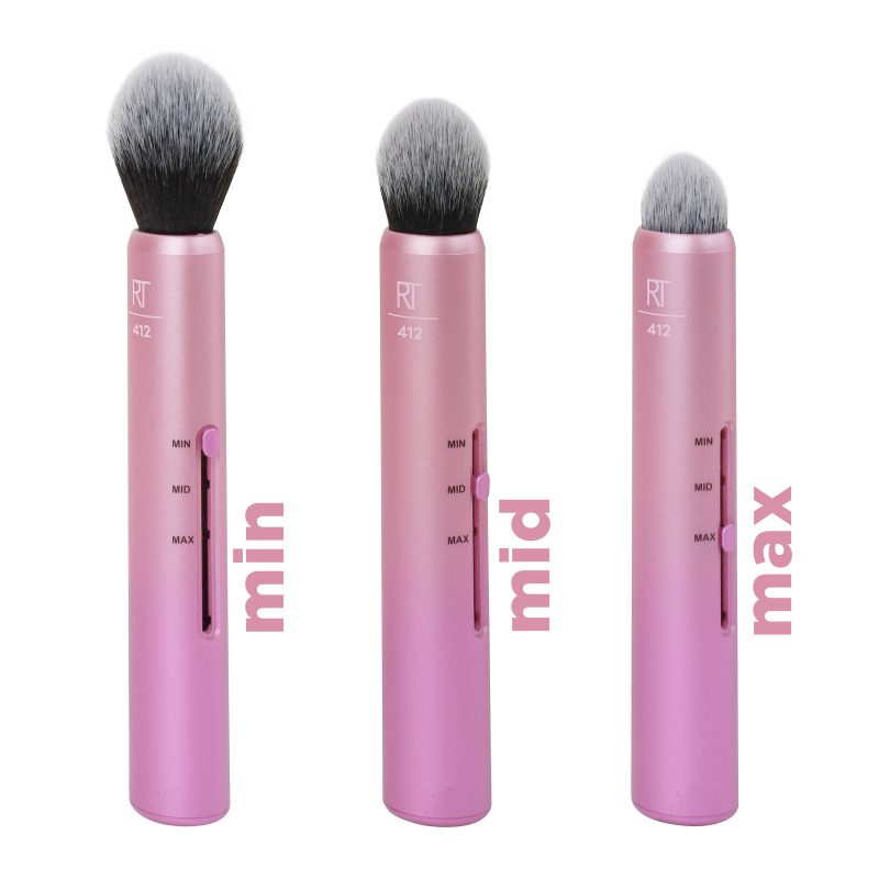 Adjustable Custom Cheek Blush and Highlighter Brush RT-1898 - Image 2