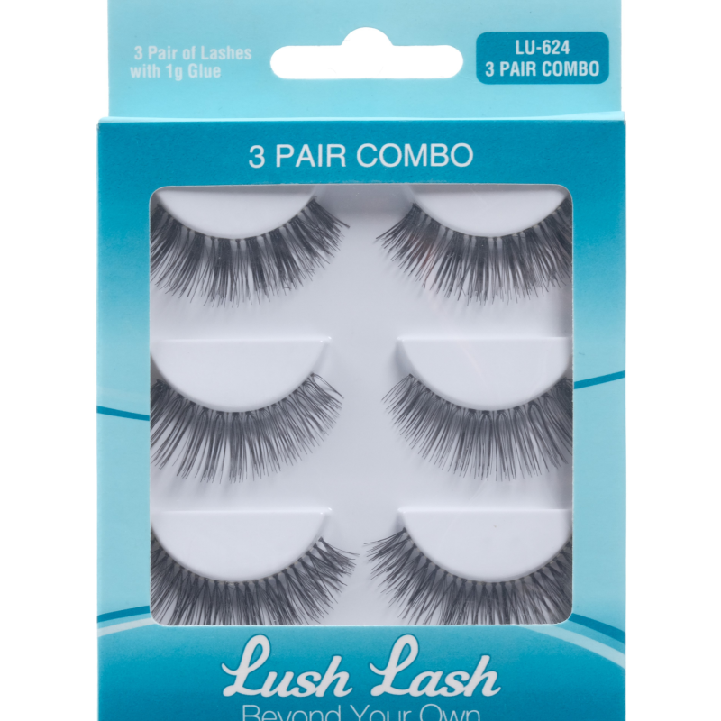 Lush Lash 3'lü Bonus Pack Takma Kirpik - LU-624