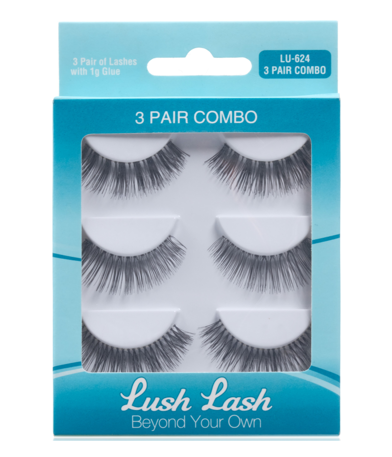 Lush Lash 3'lü Bonus Pack Takma Kirpik - LU-624