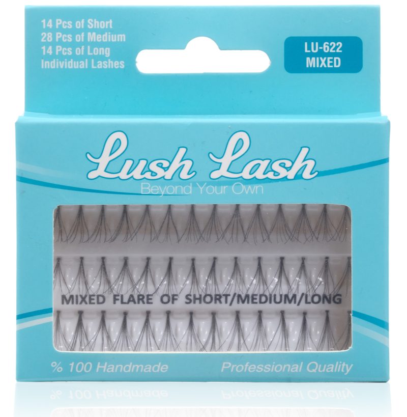 Lush Lash Tekli Takma Kirpik Karışık (KISA-ORTA-UZUN) - LU-622