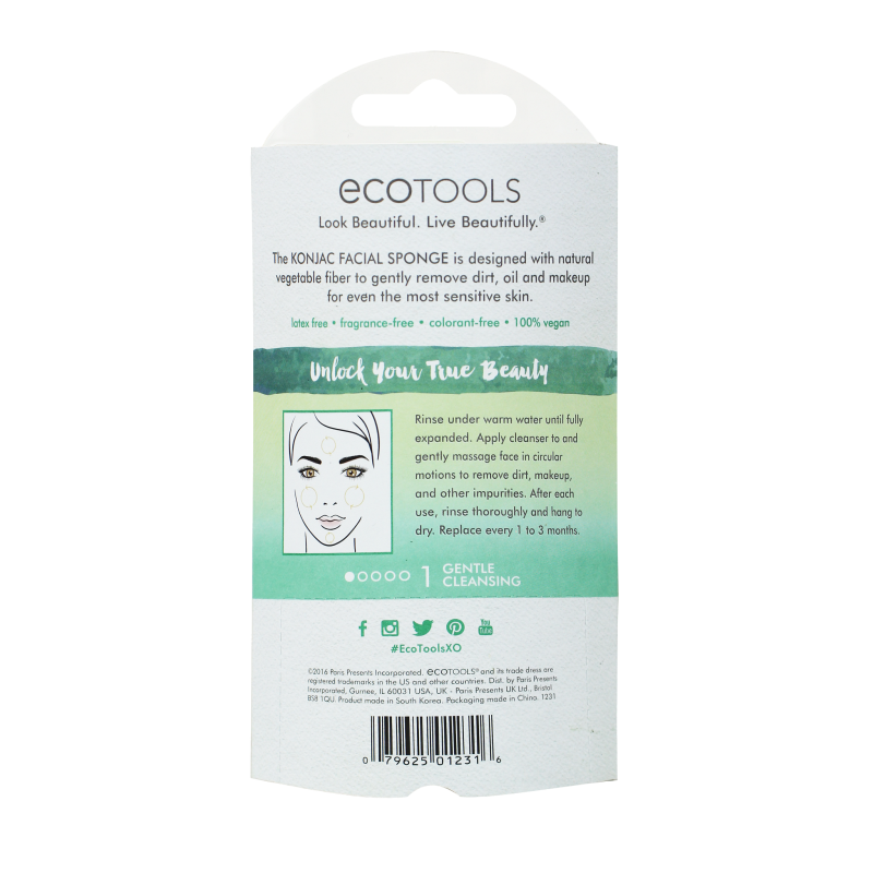 Ecotools Konjac Facial Cleaning Sponge EC-1231 - Image 2